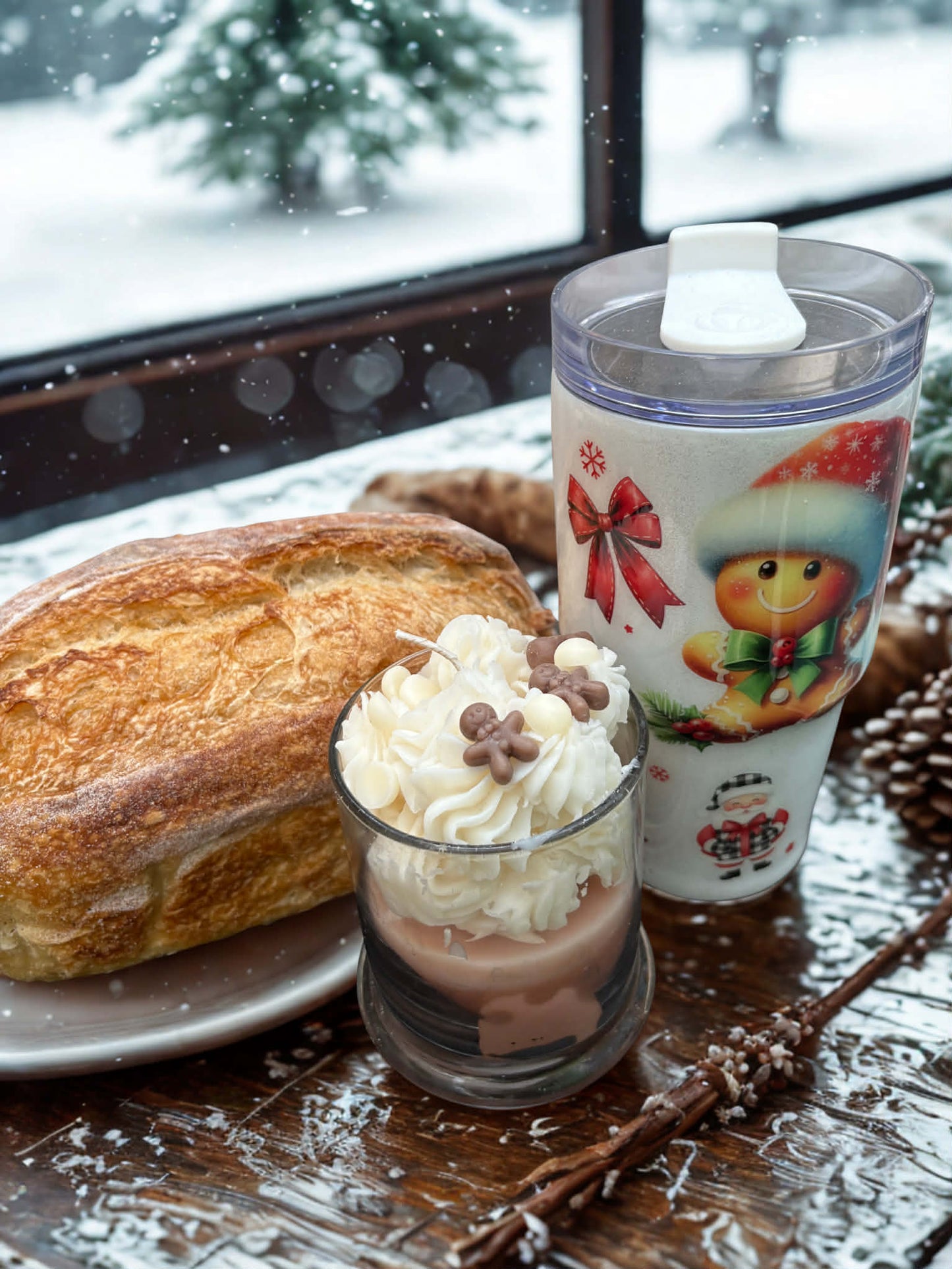 ππͺ Mini Gingerbread Whipped Candle πͺπ