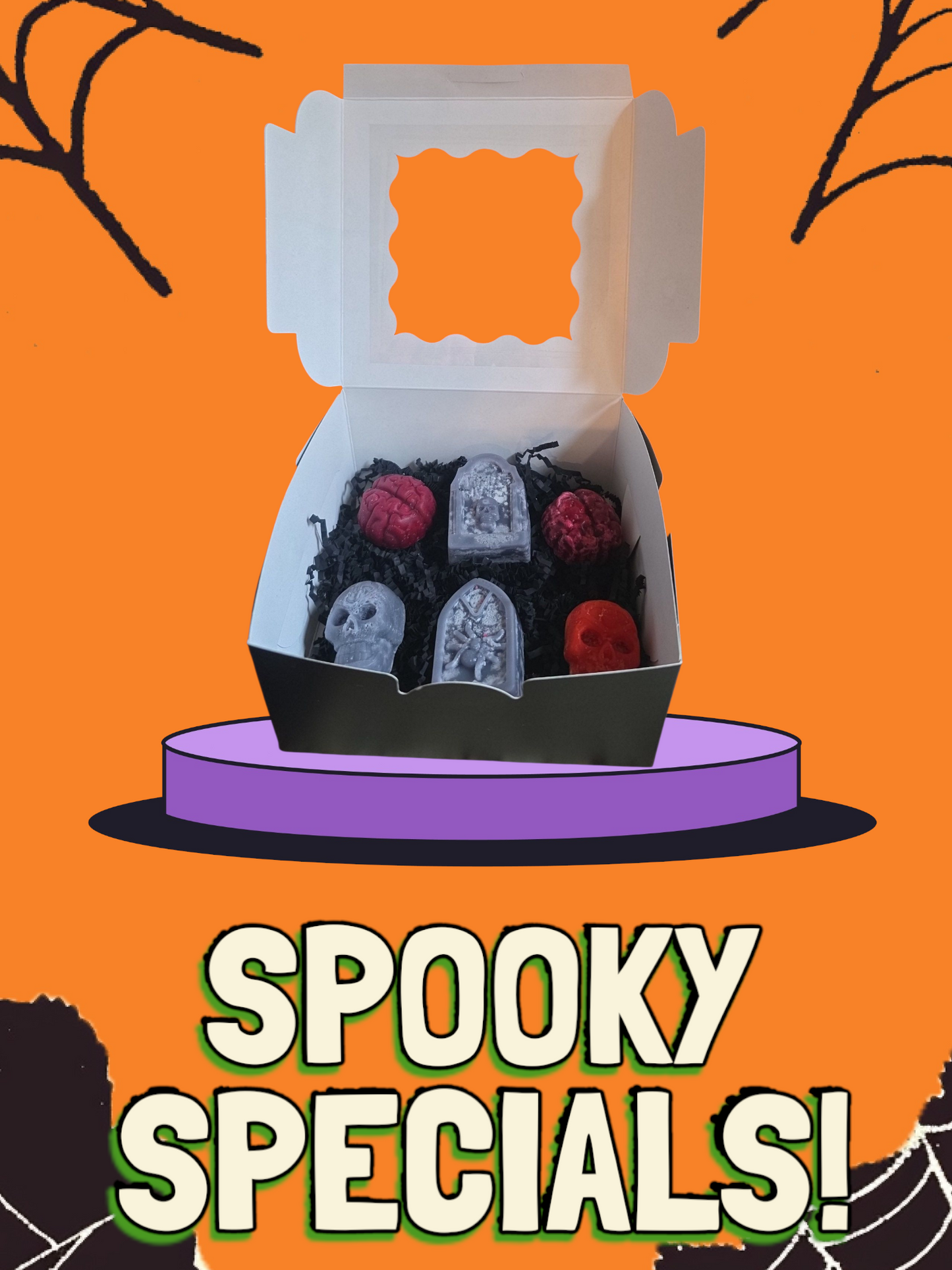 šÆļø Witches Brew Wax Melt Box ā Spooky Soy Mold Set (4 oz)