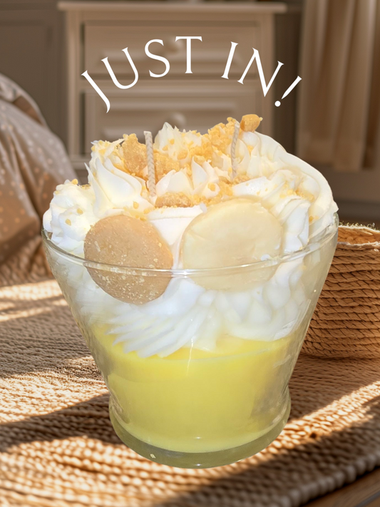 Banana Pudding Soy Candle – Luxury Dessert Collection