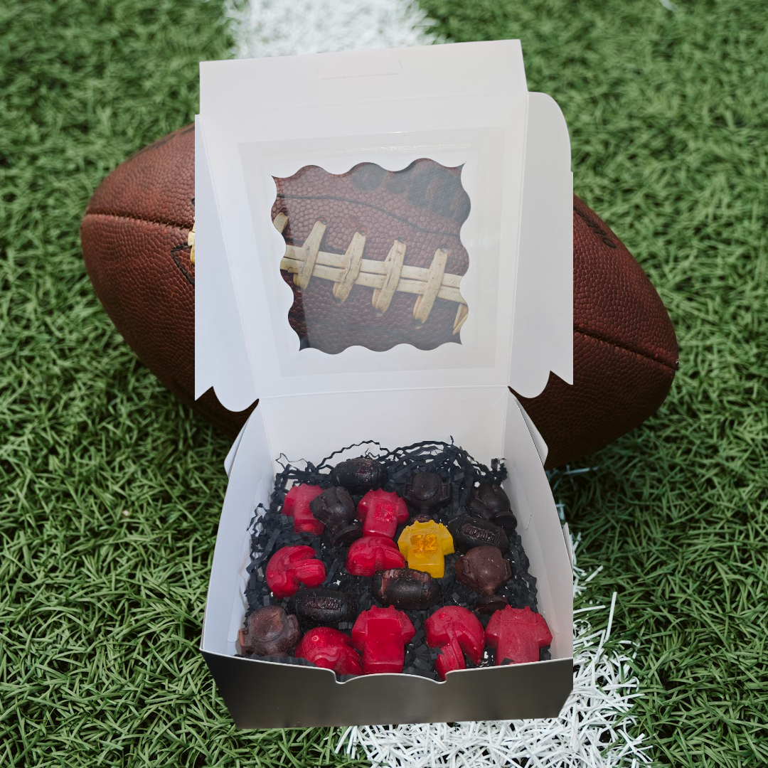 🏈 Touchdown Wax Melt Box – Football Game Day Soy Wax Collection (4 oz)