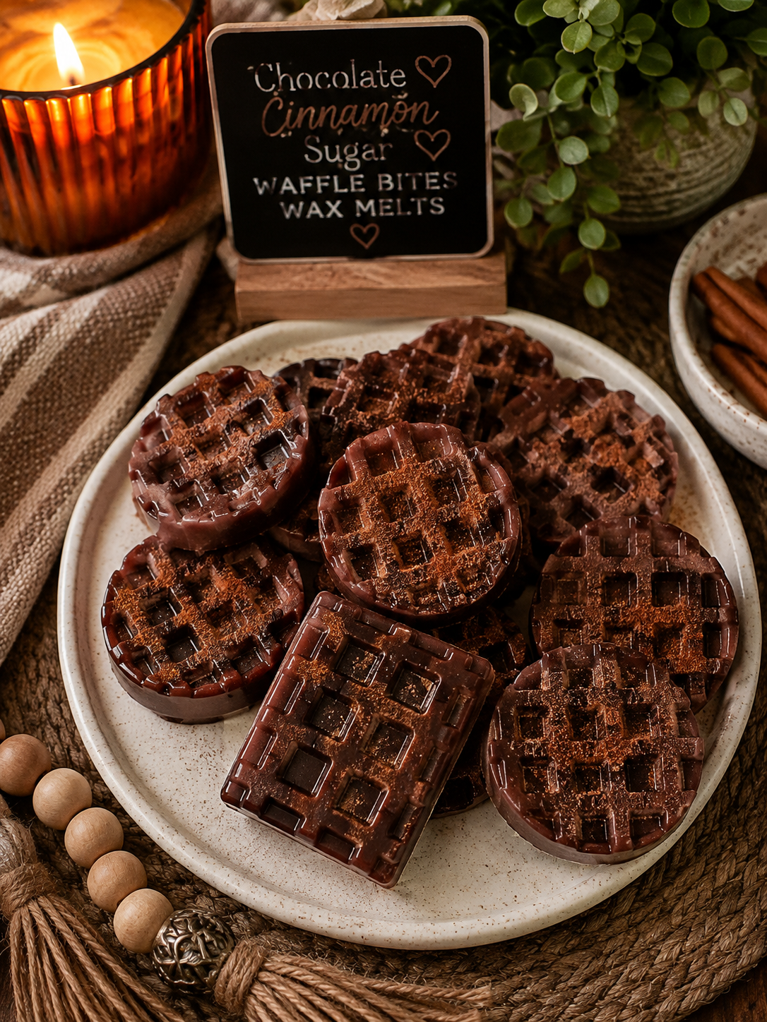 Chocolate Cinnamon Sugar Waffle Bites Wax Melts